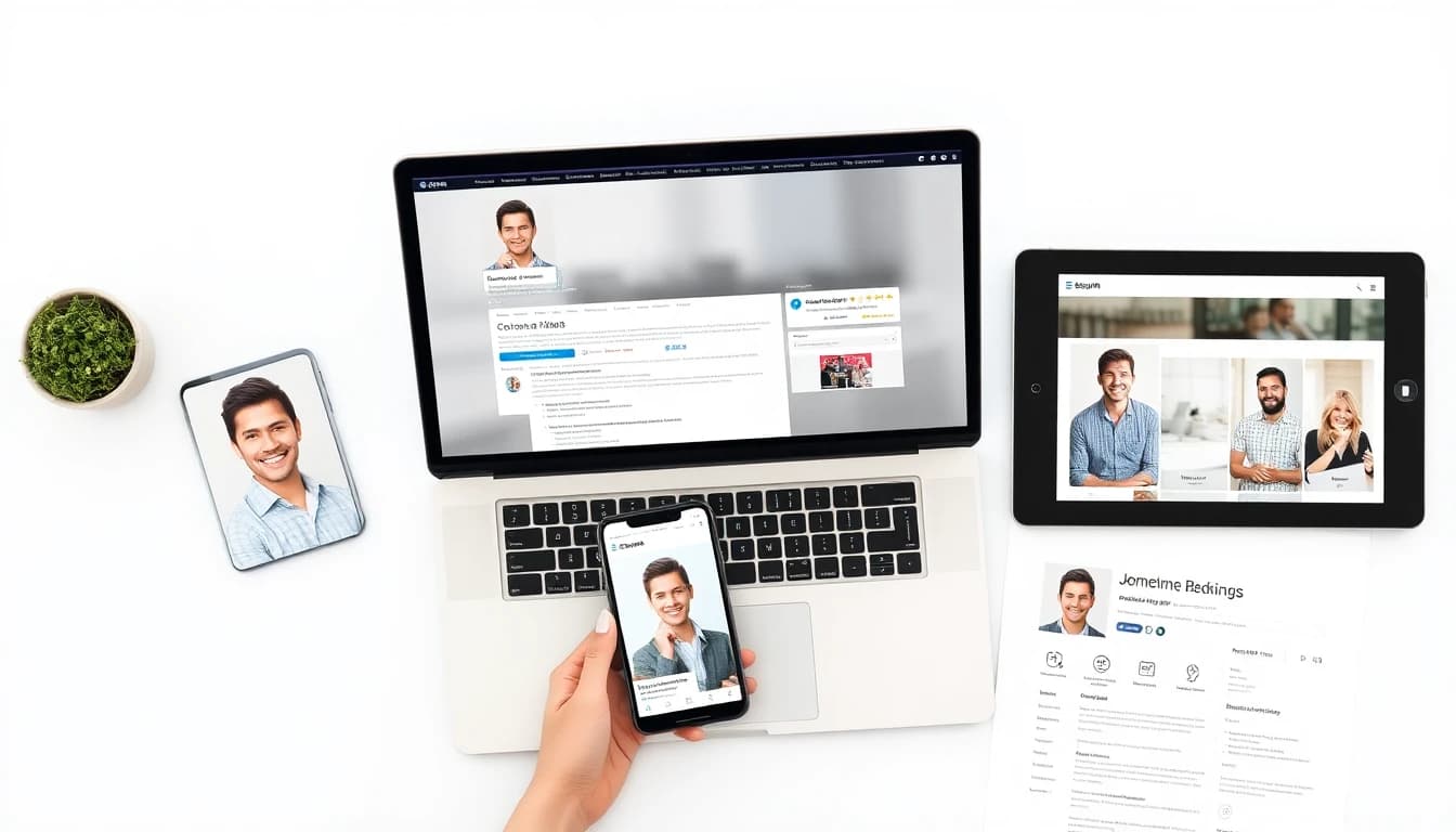 AI professional headshots used on LinkedIn resume dating apps and social media platforms