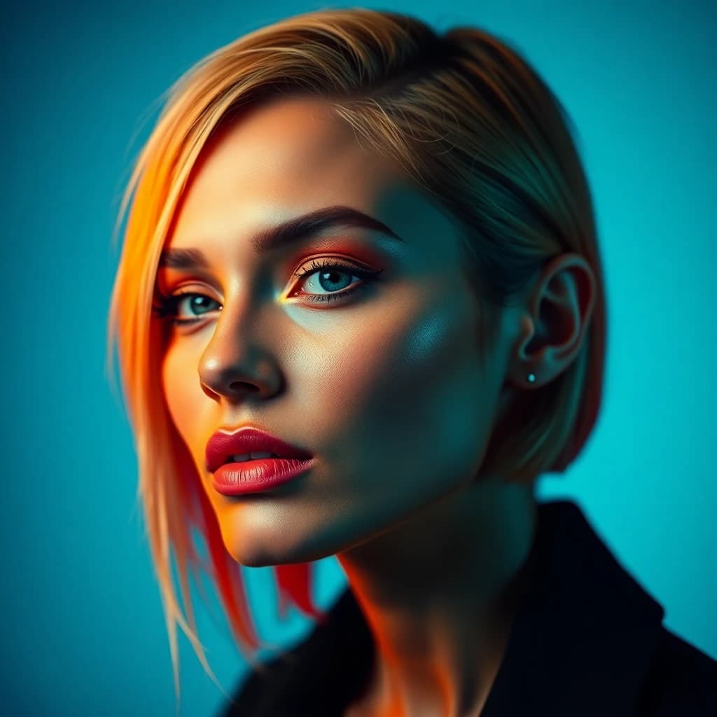 AI generated creative editorial - SelfAI photo studio